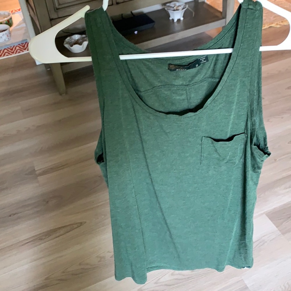 Green prana tank top